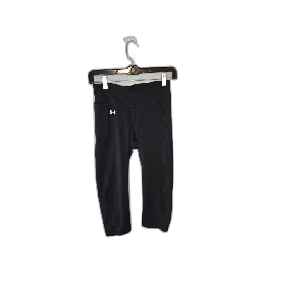Under Armour Women's Black HeatGear Capri Leggings Size Small